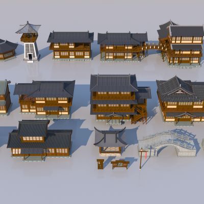 中式宋代风格古建筑