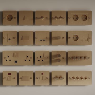 现代开关 开关插座组合 智能开关面板