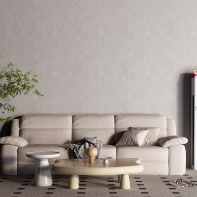 现代三人沙发 布艺沙发 空调