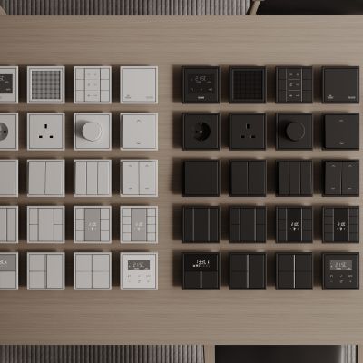 现代开关 开关插座组合 智能开关面板