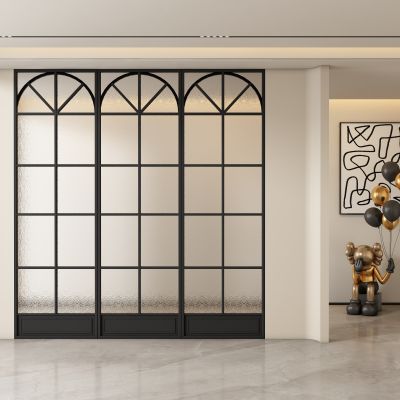 现代玄关过道 隔断