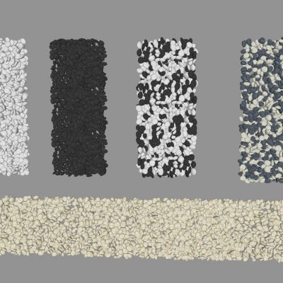 现代鹅卵石 河卵石 五花石 砾石石头 景观石