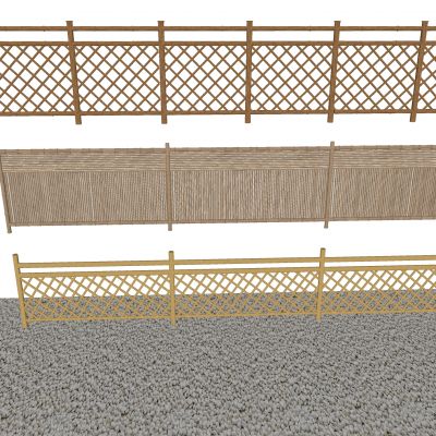 现代围栏护栏 竹篱笆栅栏 竹子围栏隔断