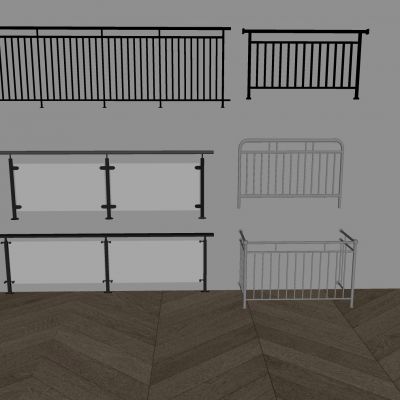 现代不锈钢栏杆 铁艺护栏围栏 玻璃护栏栏杆 楼梯护栏