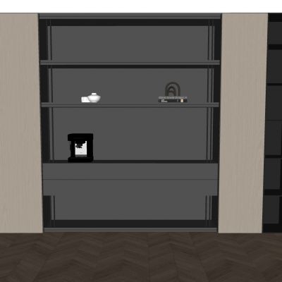 现代酒柜 书柜 装饰柜 直饮机