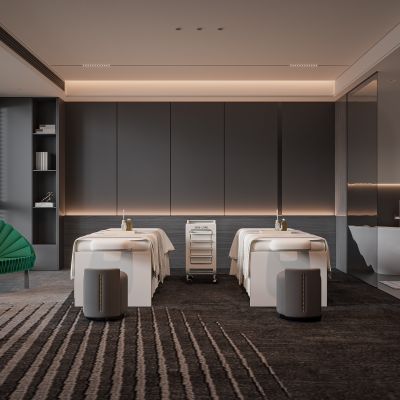 现代美容院SPA包间 美容院包间 美甲店