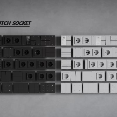 现代开关 开关插座组合 智能开关面板