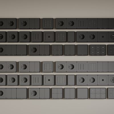 现代开关 开关插座组合 智能开关面板