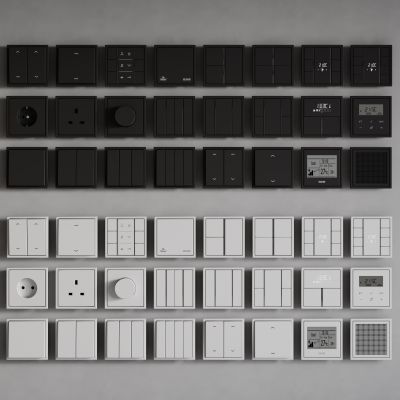 现代开关 开关插座组合 智能开关面板