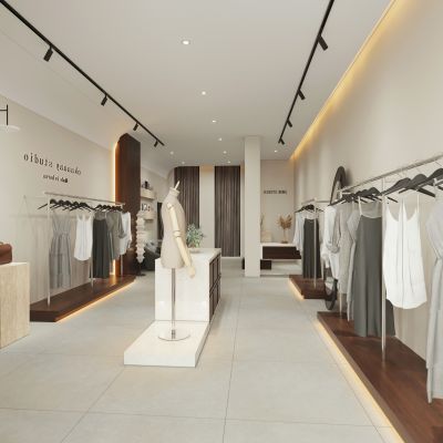现代简约服装店 女装店 女包店