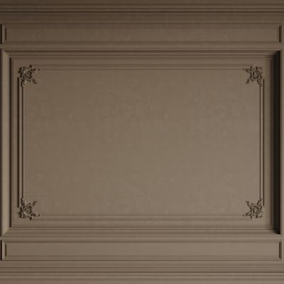法式背景墙 法式护墙板 法式雕花线条3D模型