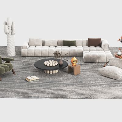 现代沙发茶几组合