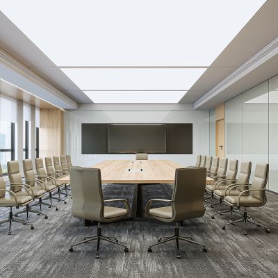 现代会议室3D模型