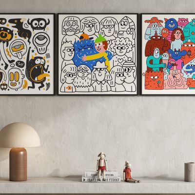 现代抽象装饰画挂画