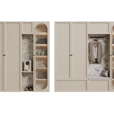 法式鞋柜 入户玄关柜 高柜