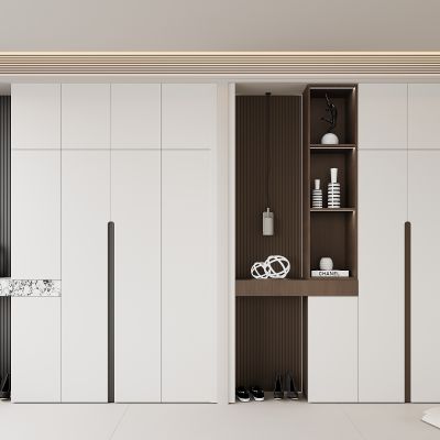 现代鞋柜 装饰柜 换鞋凳 装饰品摆件