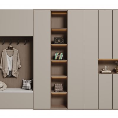 现代鞋柜 入户玄关柜 高柜