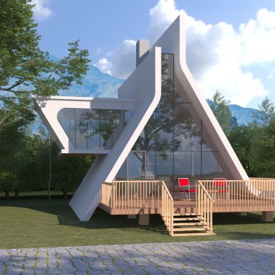 现代木屋_民宿建筑_度假酒店