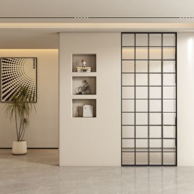 现代玄关过道 隔断