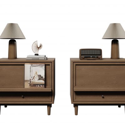 侘寂床头柜柜 中古床头柜