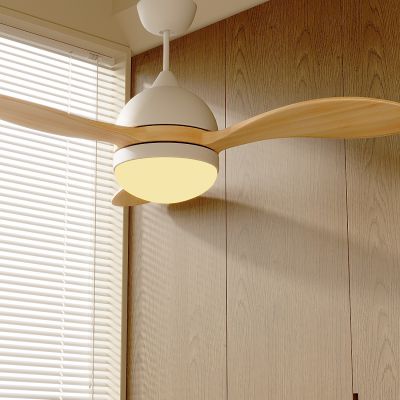 奶油风隐形风扇灯 卧室吊扇灯 吸顶家用客餐厅电扇吊灯