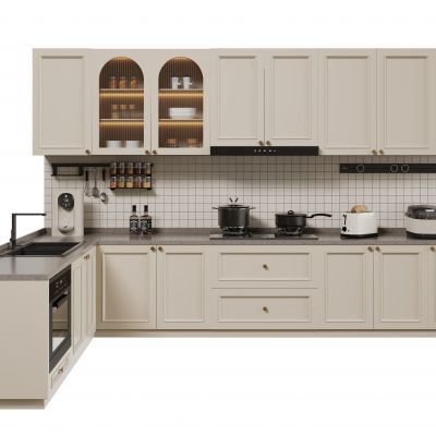 法式橱柜 法式厨房 餐边柜