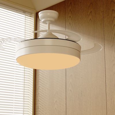 波西米亚隐形风扇灯 卧室吊扇灯 吸顶家用客餐厅电扇吊灯