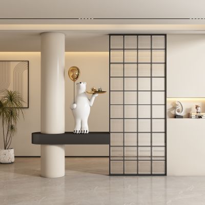 现代玄关过道 隔断