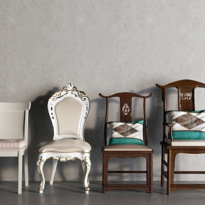 现代餐桌 扶手椅