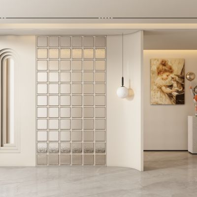 现代玄关过道 隔断