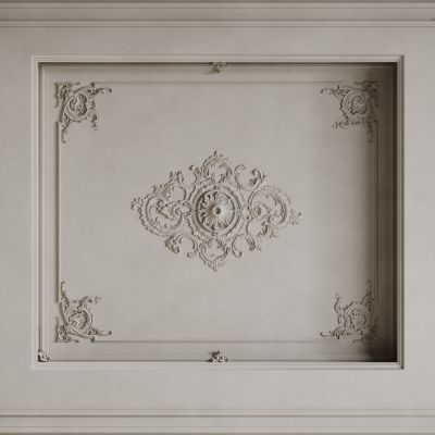 法式背景墙 法式护墙板 法式雕花线条