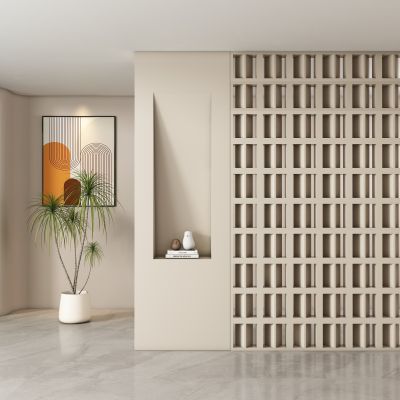 现代玄关过道 隔断