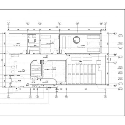 瑜珈馆CAD施工图+高清效果图