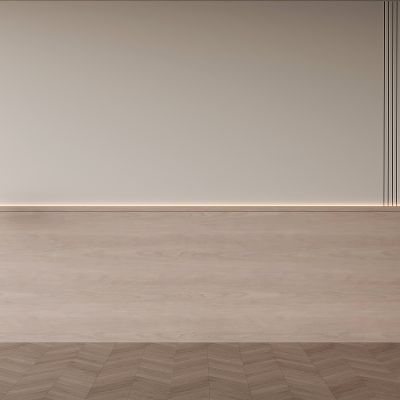 现代床头背景 床头背景墙 木饰面格栅背景