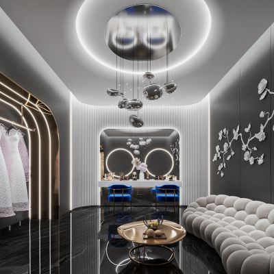 现代新娘化妆间