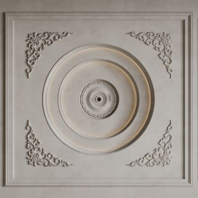 法式背景墙 法式护墙板 法式雕花线条