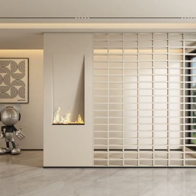 现代玄关过道 隔断