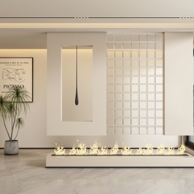 现代玄关过道 隔断