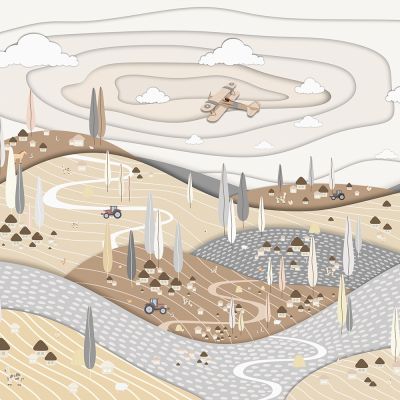 卡通壁纸 壁纸 墙布 儿童壁纸 立体壁纸