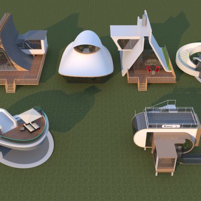 现代木屋_民宿建筑_度假酒店_露营酒店