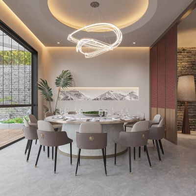 新中式餐厅包间