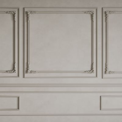 法式背景墙 法式护墙板 法式雕花线条