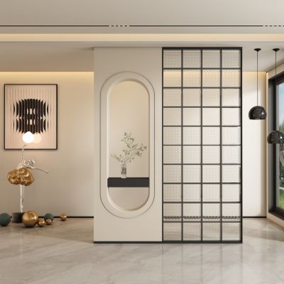 现代玄关过道 隔断