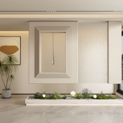 现代玄关过道 隔断