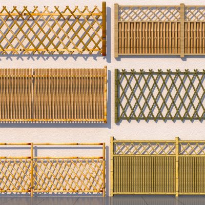 现代围栏_竹篱笆_护栏_乡村篱笆_栅栏