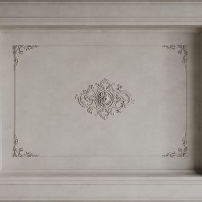 法式天花吊顶 法式护墙板 法式雕花线条