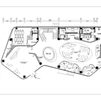 售楼部平面图cad
