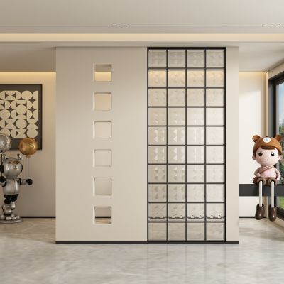 现代玄关过道 隔断