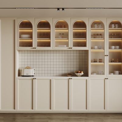法式橱柜 法式厨房 餐边柜