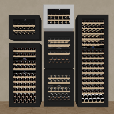 无缝嵌入式红酒柜 恒温红酒柜 红酒冰箱储存柜 茶叶冰吧冷藏柜 风冷双温